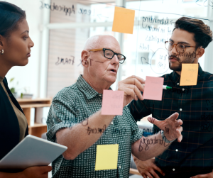 A group of professionals participating in an Automotive Sales Training workshop in Pennsylvania