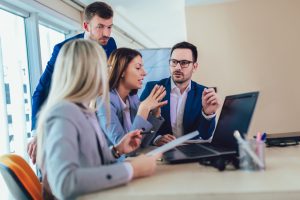 Sales manager choosing the right rewards for an employee